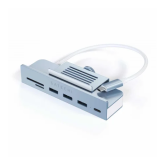 Hub USB Satechi ST-UCICHB, 3 x USB-A, 1 x USB-C, 1x SD/MicroSD, Blue