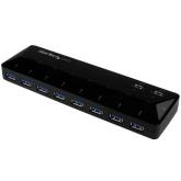 Hub USB Startech ST103008U2C, 10x USB 3.2 gen 1, Black