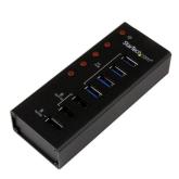 Hub USB Startech ST4300U3C3, 3x USB 2.0 + 4x  USB 3.2 Gen 1, Black