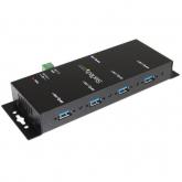 Hub USB Startech Industrial ST4300USBM, 4x USB 3.2 gen 1, Black