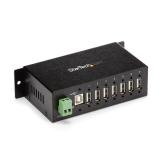 Hub USB Startech Industrial ST7200USBM, 7x USB 2.0, Black