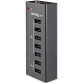 Hub USB Startech ST7C51224EU, 7x USB 2.0, Gray