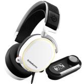 Casti cu microfon SteelSeries Arctis Pro, USB-A/3.5mm jack, Black-White + GameDAC, Black-White