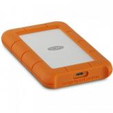 Hard disk portabil LaCie by Seagate Rugged, 2TB, 2.5 inch, USB-C, Orange