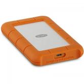 Hard disk portabil LaCie by Seagate Rugged, 2TB, 2.5 inch, USB-C, Orange