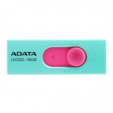 Stick Memorie AData UV220 16GB, USB 2.0, Pink-Turquoise blue