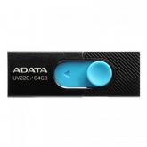 Stick Memorie AData UV220 64GB, USB 2.0, Black-Blue