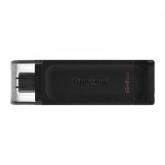 Stick memorie Kingston DataTraveler 70 64GB, USB 3.2 tip C, Black