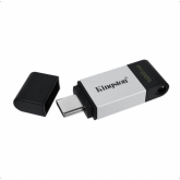 Stick memorie Kingston DataTraveler 80, 128GB, USB-C, Black-Silver
