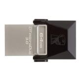 Stick Memorie Kingston DT microDuo 64GB, USB3.0/microUSB