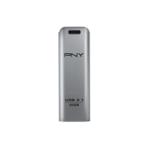 Stick memorie PNY Elite Steel 64GB, USB 3.1, Silver