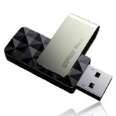 Stick Memorie Silicon Power Blaze B30 64GB, USB 3.0, Silver-Black