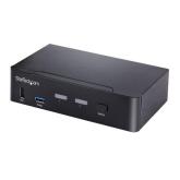 Switch KVM Startech SV231DPUCA, 2x DisplayPort, Black