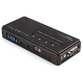 Switch KVM Startech SV411KUSB, 4x VGA, Black