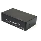 Switch KVM Startech SV431DPDDUA2, 4x Dual DisplayPort, Black