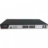 Switch Hikvision DS-3E2318P, 16 porturi, PoE