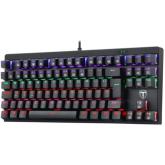 Tastatura T-Dagger Corvette, Rainbow LED, USB, Black