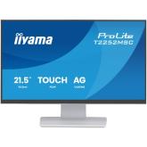 Monitor LED Touchscreen Iiyama ProLite T2252MSC-W2AG, 21.5 inch, 1920 x 1080 pixeli, 5 ms GTG, White