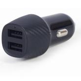 Incarcator auto Gembird TA-U2C48A-CAR-01, 2x USB-A, Black