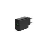 Incarcator retea Gembird TA-UC-PDQC20-01-BK, 1x USB, 1x USB-C, 20W, Black