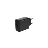 Incarcator retea Gembird TA-UC-PDQC20-01-BK, 1x USB, 1x USB-C, 20W, Black