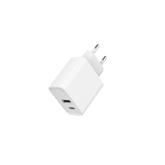 Incarcator retea Gembird TA-UC-PDQC20-01-W, 1x USB, 1x USB-C, 20W, White