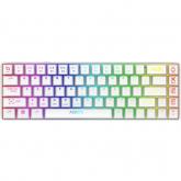 Tastatura AQIRYS Mira, RGB LED, USB, White