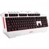 Tastatura Asus Cerberus Arctic, Red/Blue LED, USB, White