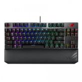 Tastatura Asus ROG Strix Scope TKL Deluxe, RGB LED, USB, Black-Silver