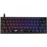 Tastatura Ducky Mecha Mini Cherry MX Brown Mecanica, RGB LED, USB, Black