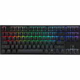 Tastatura Ducky One 2 TKL Cherry MX Red Mecanica, RGB LED, USB, Black-White