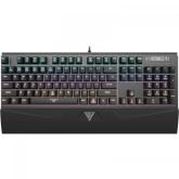 Tastatura Gamdias HERMES M1 Gamdias Brown Mecanica, RGB LED, USB, Black-Silver