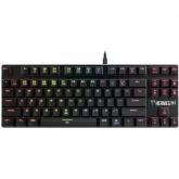 Tastatura Gamdias Hermes M3 GAMDIAS Brown Mecanica, RGB LED, USB, Black