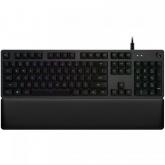 Tastatura Logitech G513 Carbon GX Blue Clicky, RGB LED, USB, Carbon 