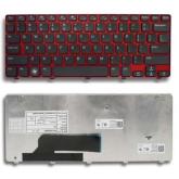 Tastatura Notebook Dell M101z US Red Frame Black PK130DB2B00