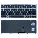 Tastatura Notebook Lenovo IdeaPad U460 US, Silver Frame, Black 142100-001