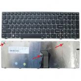 Tastatura Notebook Lenovo IdeaPad Z560 US, Gray Frame, Black  25-010793