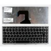 Tastatura Notebook Lenovo Z400 US Silver Frame Black Backlit 25-210743