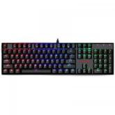 Tastatura Redragon Mitra RGB LED, USB, Black