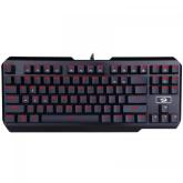 Tastatura Redragon Usas, Red LED, USB, Black