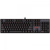 Tastatura Redragon Vara, Red LED, USB, Black