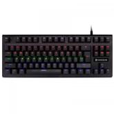 Tastatura Tracer Gamezone Stinger 87, RGB LED, USB, Black