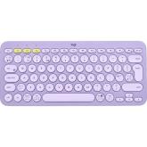 Tastatura Wireless Logitech K380, Bluetooth, Layout US, Lavender Lemonade