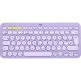 Tastatura Wireless Logitech K380, Bluetooth, Layout US, Lavender Lemonade