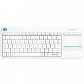 Tastatura Wireless Logitech K400, USB, White