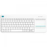 Tastatura Wireless Logitech K400, USB, White