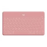 Tastatura Wireless Logitech Keys-To-Go, Bluetooth, Layout US, Blush
