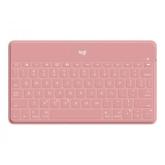 Tastatura Wireless Logitech Keys-To-Go, Bluetooth, Layout US, Blush