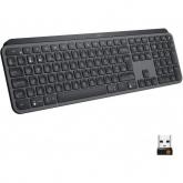 Tastatura Wireless Logitech MX Keys, White LED, USB, Layout US, Black