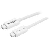 Cablu de date Startech TBLT34MM50CW, USB-C - USB-C, 0.5m, White